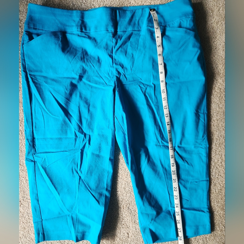 CJ Banks Blue Capris